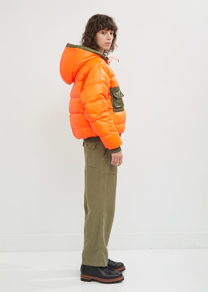 Reversible Down Hoodie Jacket