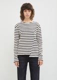 Shift Seam Striped Long Sleeve Tee