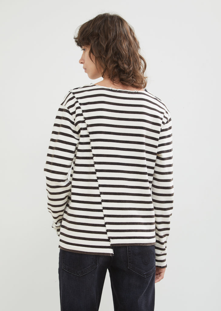 Shift Seam Striped Long Sleeve Tee