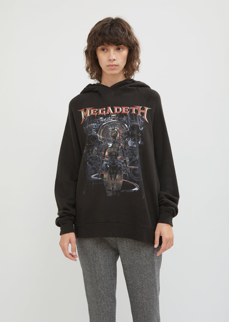 Distressed Megadeth Machina Hoodie