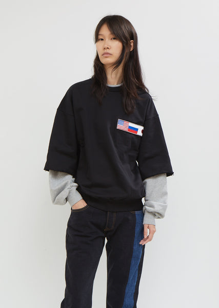 Carhartt Sweatshirt & Gosha Rubchinskiy Suspenders – Tokyo Fashion