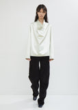 Satin Cowl Neck Top
