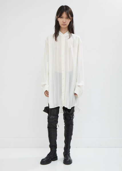 Bunya Off-White Blouse by Ann Demeulemeester- La Garçonne