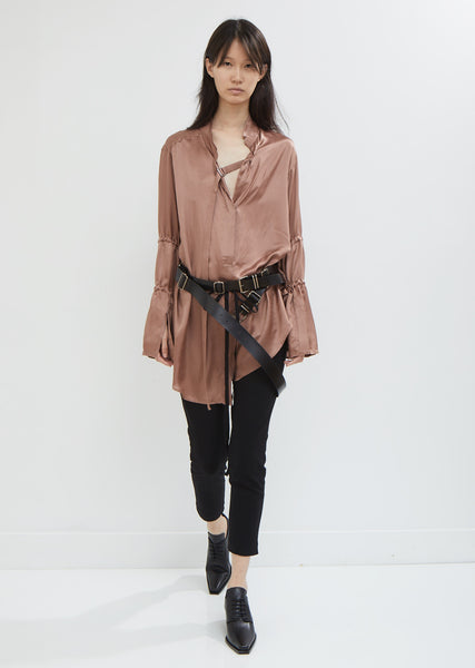 m*e様 希少レア　ANN DEMEULEMEESTER 　レザーヘッドバンド 10.06.18109663_Look_54_grande.