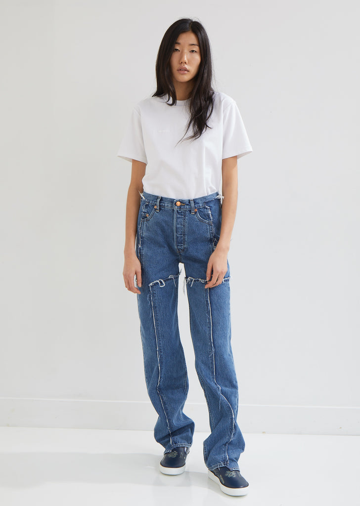 X Levi's Frayed Denim Pants