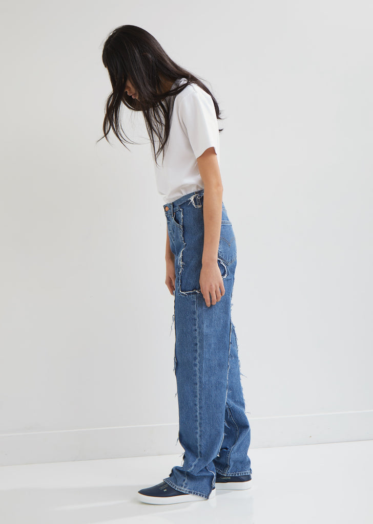 X Levi's Frayed Denim Pants