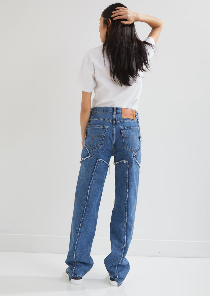 X Levi's Frayed Denim Pants