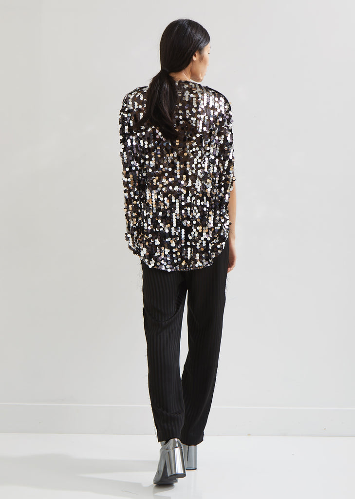 Sleeveless Paillettes Top