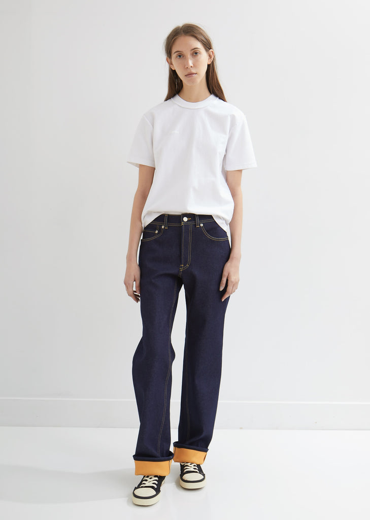 Patch Pocket Indigo Trousers