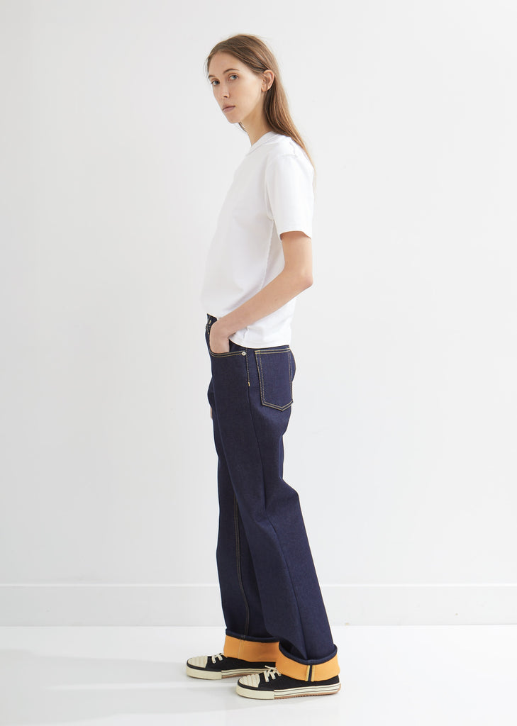 Patch Pocket Indigo Trousers