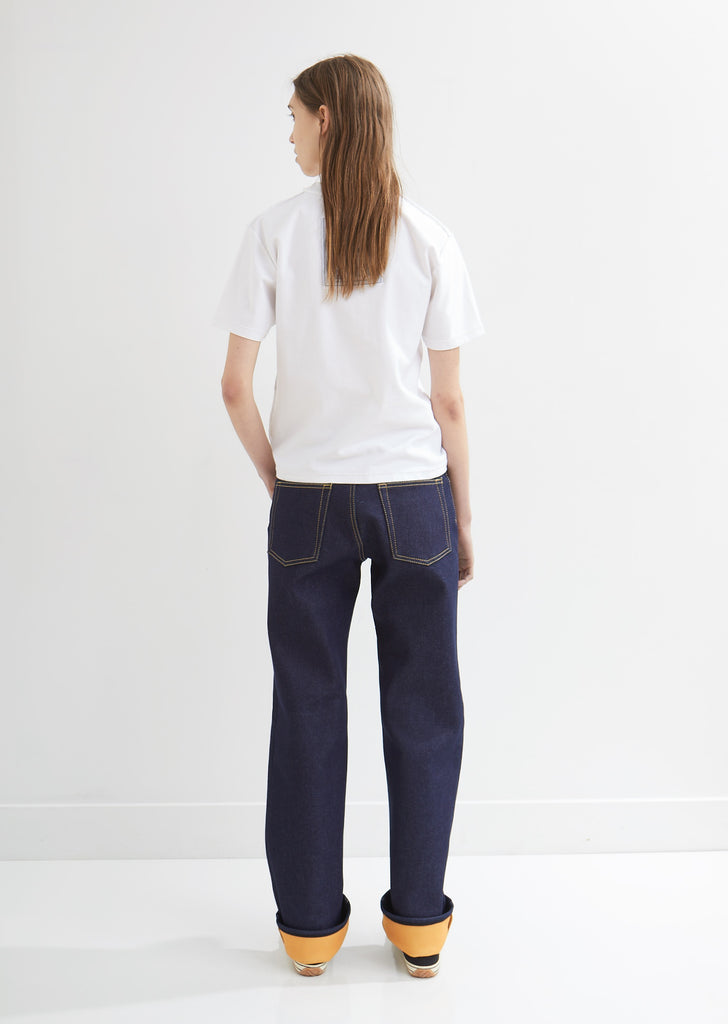 Patch Pocket Indigo Trousers
