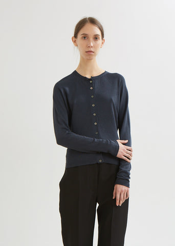 Light Button Front Cardigan