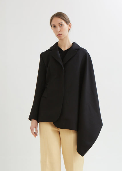 La Veste Bibi Wool Cape Blazer by Jacquemus- La Garçonne