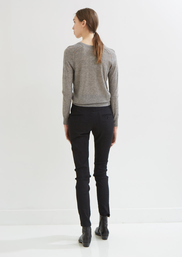 Karen Slim Pinstripe Trousers