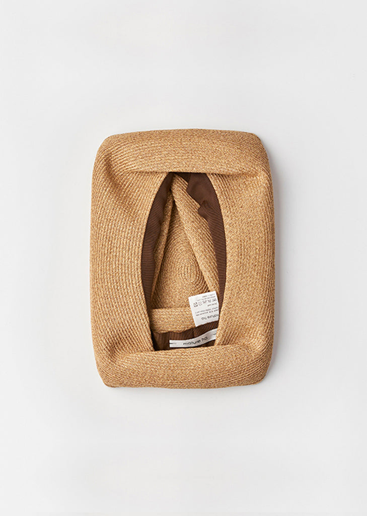 Boxed Hat 11 cm Plain Tape — Mixed Brown x Grey x Navy
