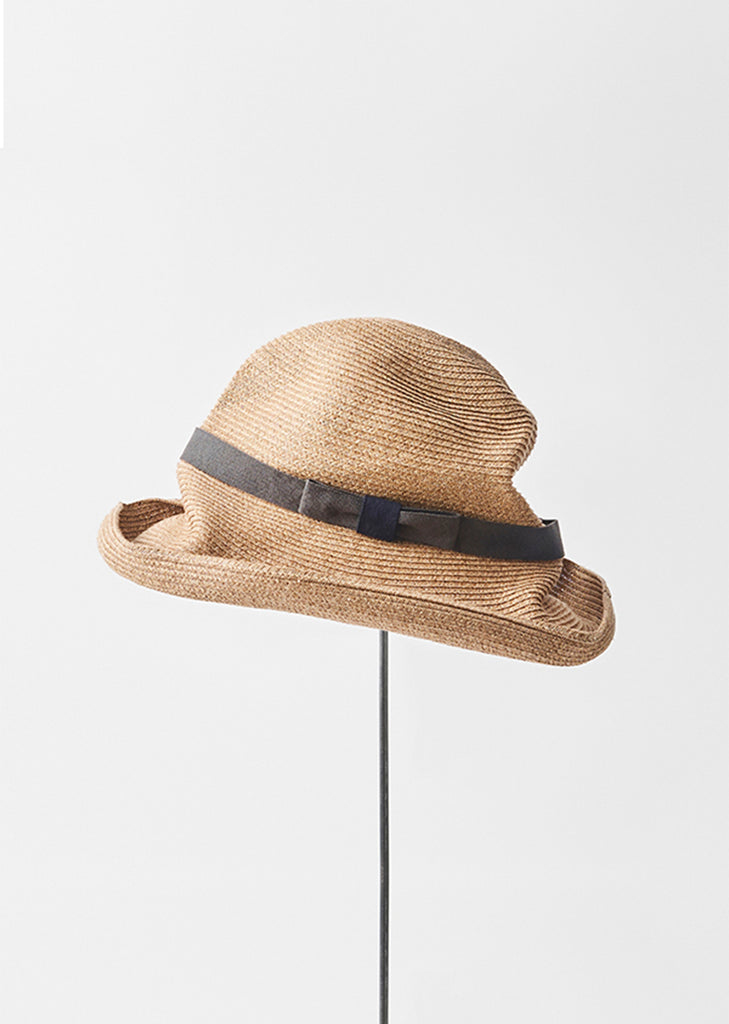 Boxed Hat 11 cm Plain Tape — Mixed Brown x Grey x Navy