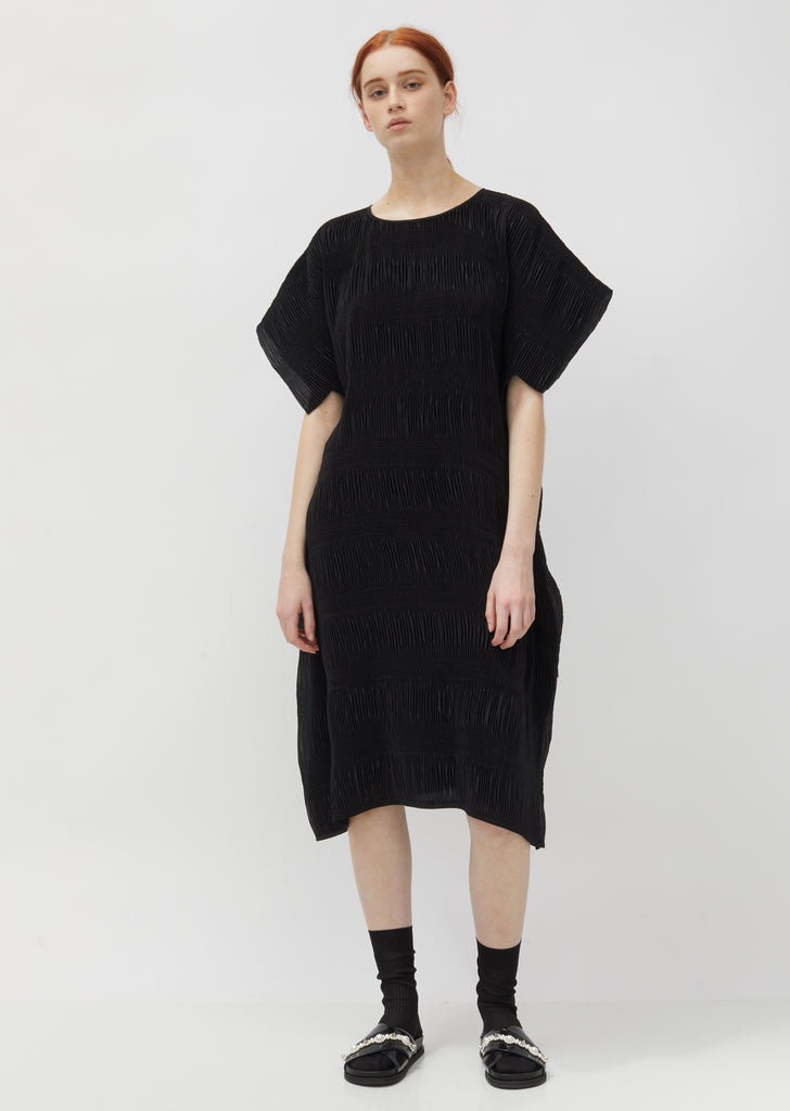 No.3 Pleated Crepe Dress
