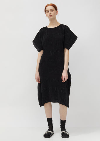 No.3 Pleated Crepe Dress