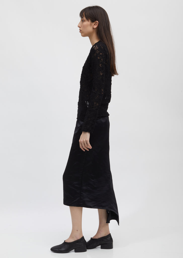 Floral & Mesh Lace Top