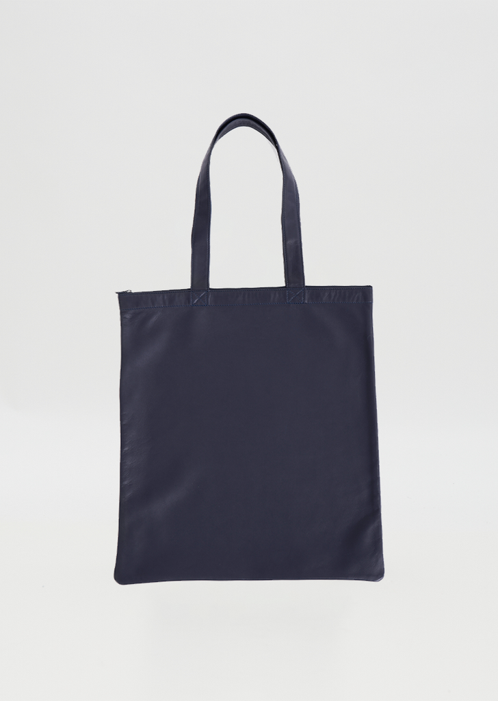 Ultra Soft Zip Tote — Navy
