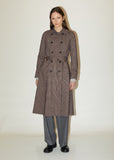 Wool Tattersall Check Raglan Coat