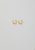 Gold Slim Hinged Hoops