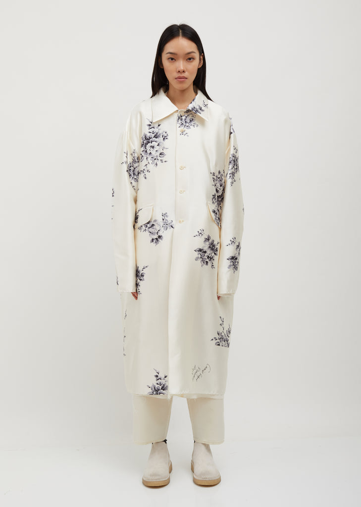 Handpainted Silk dress coat