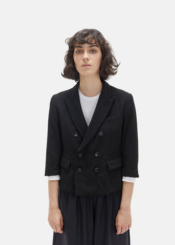 Wool Gabardine Blazer