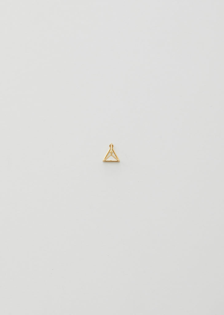 10MM 3D TRIANGLE EARRING