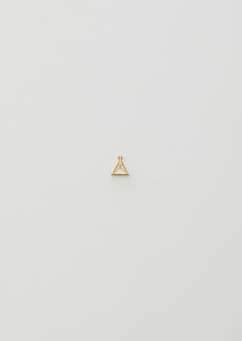 10MM 3D TRIANGLE EARRING