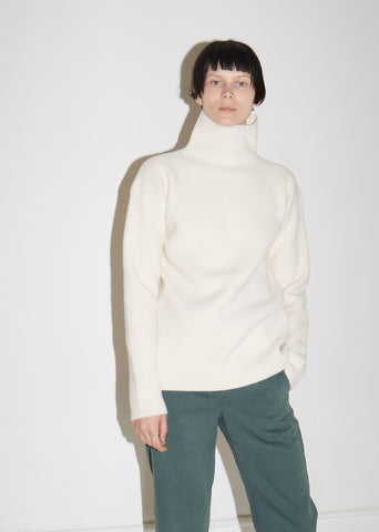 Wolf Merino Felted Turtleneck Sweater