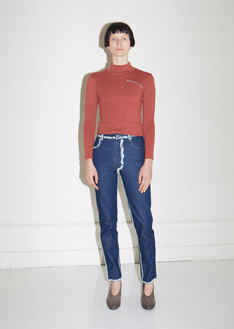 Blue Seam Painting EL Jeans