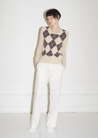 Contrast Stitching Trousers