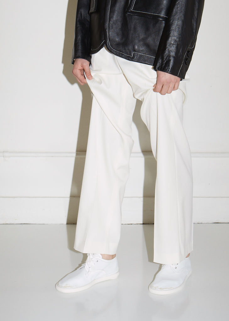 Distressed Leather Lace Up Oxfords