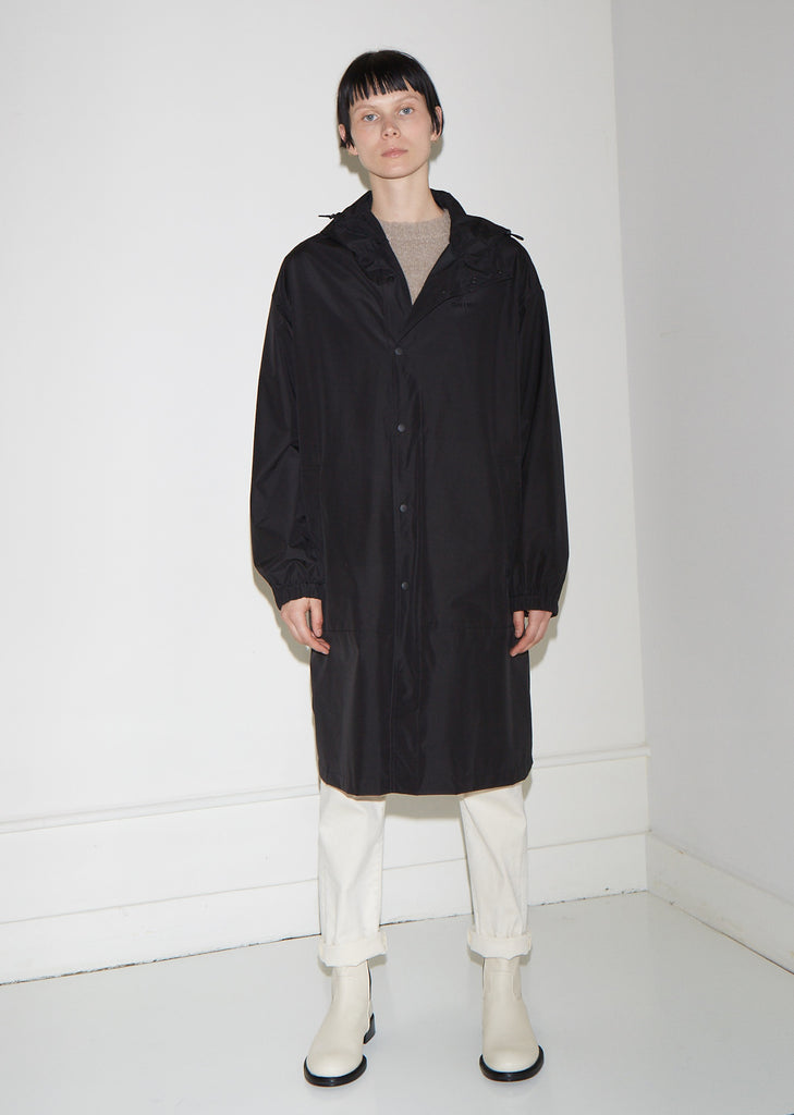 Recycled Nylon Hooded Raincoat