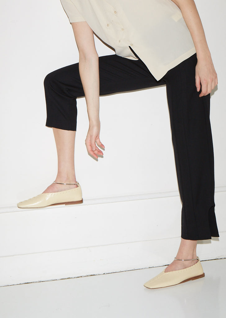 Braided Trim Flats with Removable Anklet