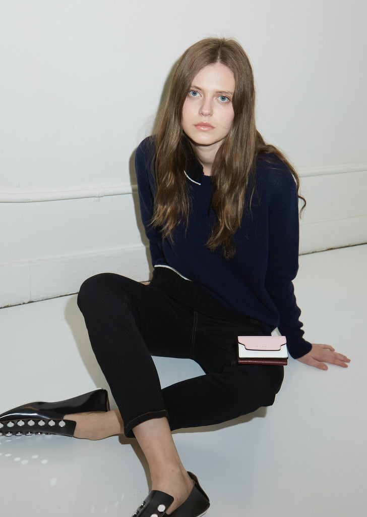 Colorblocked Square Wallet