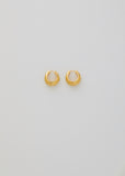 Gold Hinged Hoops, Large
