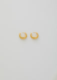 Gold Hinged Hoops, Large