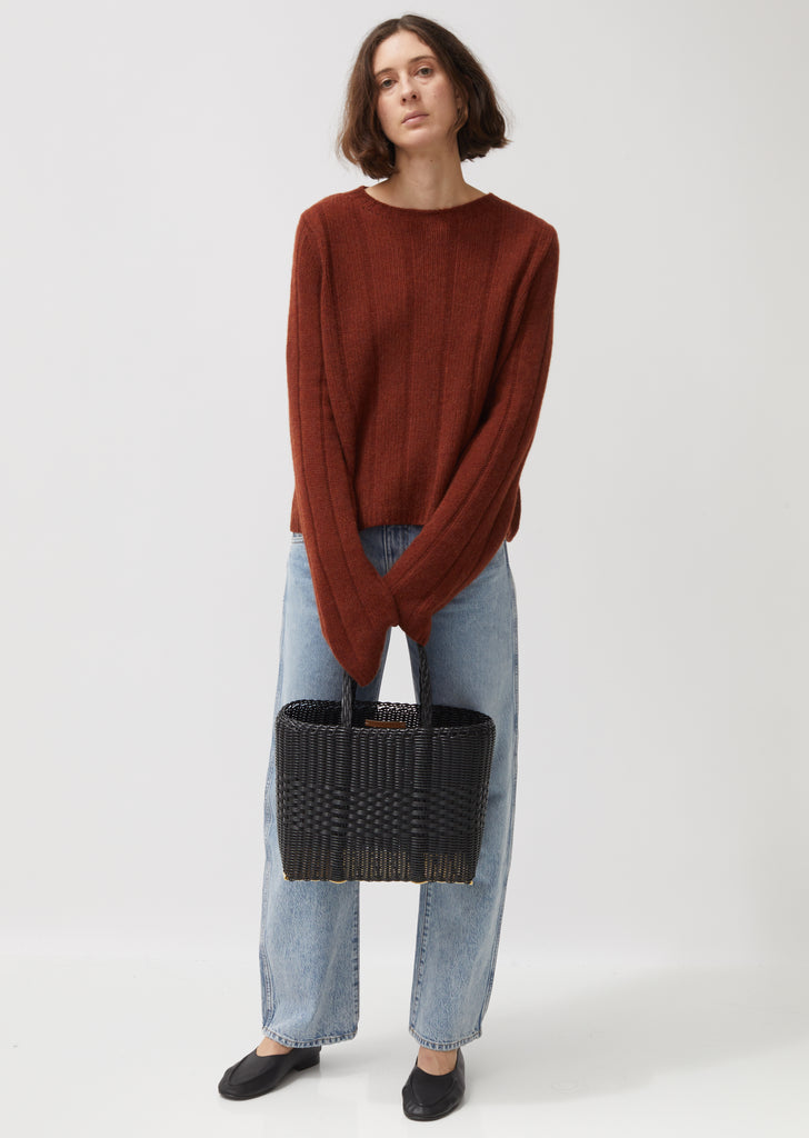 Small Handwoven Lace Tote