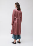 Sigourney Twill Satin DBL Breasted Trench Coat