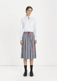 Trompe L'Oeil Pleated Skirt