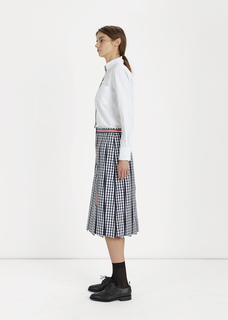 Trompe L'Oeil Pleated Skirt