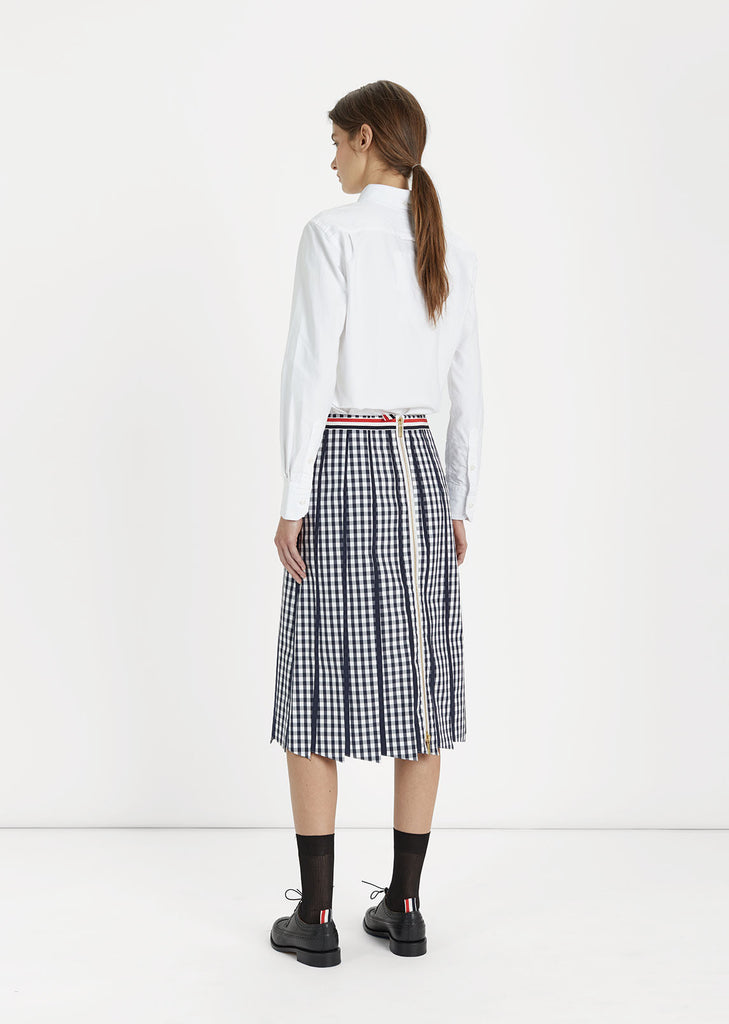 Trompe L'Oeil Pleated Skirt