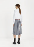 Trompe L'Oeil Pleated Skirt