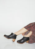 Braided Shearling Mid Heel Boots