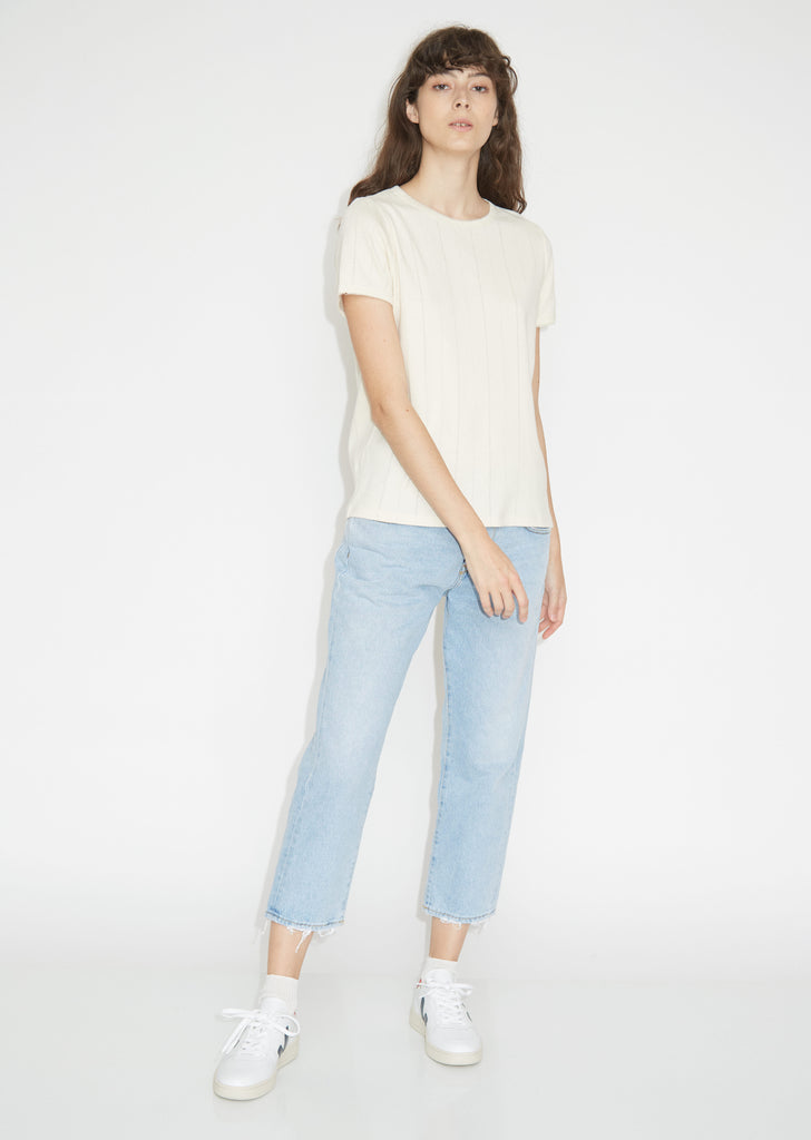 Mara Pointelle Knit Tee