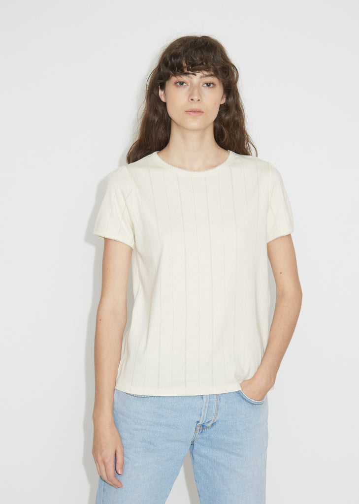 Mara Pointelle Knit Tee