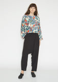 Asymetrical Cotton Silk Pants