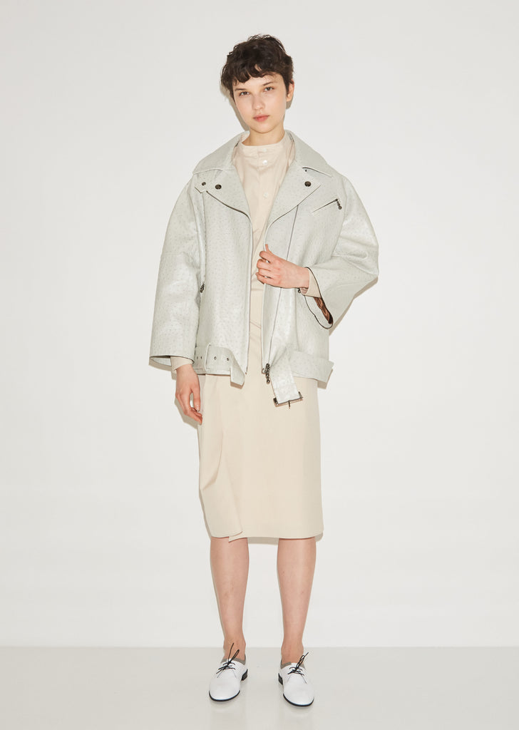 Dotted Lamb Leather Jacket